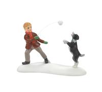 Enesco Dickens Village Winter Game of Catch - Figura Decorativa
