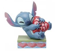 Enesco Disney Figura Stitch Abrazando Un Corazón Rojo Decorado De Jim Shore 13 CM