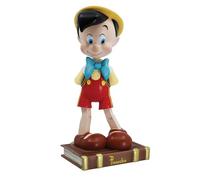 Enesco Disney Showcase - Figura de Pinocho de pie en el Libro de Cuentos del 85 Aniversario, 9 Pulgadas, Multicolor