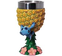 Enesco disney showcase stitch - figura de cáliz de piña (7.09 pulgad