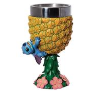 Enesco disney showcase stitch - figura de cáliz de piña (7.09 pulgad