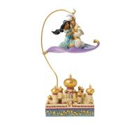 Enesco Disney Traditions by Jim Shore Aladdin and Jasmine Magic Carpet Ride Figura iluminada, 8.66 pulgadas, multicolor