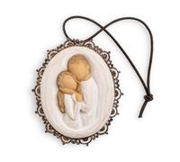 Enesco Disney Willow Tree - Ornamento Ángel del Abrazo, de Resina, Altura de 5 cm, Multicolor