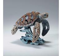 Enesco Edge Sculpture - Figura en Miniatura de Tortuga Marina en Onda, 4.73 Pulgadas, Multicolor