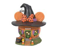 Enesco - Figura coleccionable de Mickey y Minnie en Casa Calabaza, escultura artesanal en resina pintada a mano, 20 cm, para adultos y coleccionistas Disney Medium