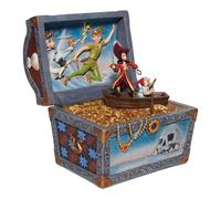 Enesco - Figura coleccionable Disney Peter Pan Cofre del Tesoro de resina de piedra artesanal, 21 cm, para fans y coleccionistas Medium