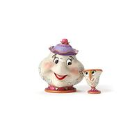 Enesco Figura de Francia Mrs. Samovar & Chip (Disney Traditions), Color Negro