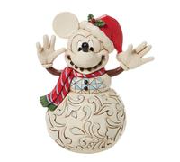Enesco Figura de Mickey de Disney Muñeco de Nieve Navideño