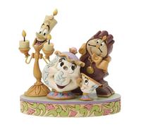 Enesco Figura Decorativa Lumiere, La Señora Potts, Chip y Cogsworth - Colección Belleza y la Bestia