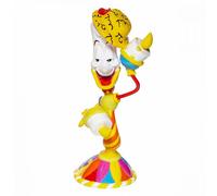 Enesco Figura Disney La Bella Y La Bestia por Romero Britto Resina Estilo Pop Art Brillante Pintada a Mano