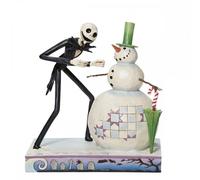 Figura enesco disney pesadilla antes de navidad jack descubriendo muñeco de nieve