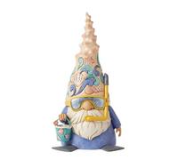 Enesco Jim Shore Heartwood Cr oastal Snorkel Shell - Figura de gnomo, 7.75 pulgadas, multicolor