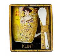 Taza con Cuchara Enesco El Retrato de Adele de Gustav Klimt