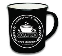 Enesco, Taza negra con dibujo "Bistrot Paris"