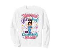 Enfermeras Ángeles De Dios En Zapatos Cómodos Lindo RN Sudadera