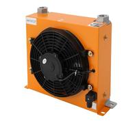 Enfriador de aceite hidráulico 12 V 120 W, enfriador de aceite refrigerado por aire con capacidad de refrigeración de 6000 kcal/h, caudal de 100 l/min, conector RC1 para maquinaria agrícola