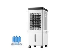 Enfriador de Aire con Temporizador Tres ajustes de Velocidad del Viento, depósito de Agua de 15 Litros, función de Temporizador para Hogar Oficina