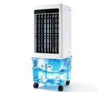 Enfriador de aire evaporativo 3 en 1, aires acondicionados portátiles con tanque de agua de 3 galones for refrigeración, control remoto, for dormitorio, oficina, hogar y dormitorio