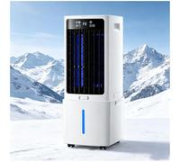 Enfriador de aire evaporativo 3 en 1 con control remoto, tanque de agua de 12 L, ventilador de enfriamiento evaporativo con 3 velocidades, 3 modos de viento, oscilación de 120°(12L)