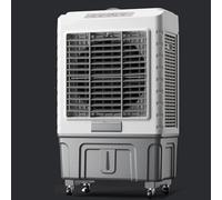Enfriador de Aire evaporativo con Tanque de 55 litros, oscilación de 120°, 3 Modos, 3 velocidades, Temporizador de 7,5 Horas, Ventilador de refrigeración portátil para Exteriores con llenado