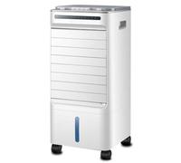 Enfriador de aire evaporativo portátil con 3 velocidades, oscilación de 60 °, temporizador 7H, ventilador de niebla ultra silencioso para camping en la oficina en casa, tanque de agua grande, movilida