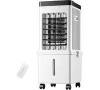 Enfriador De Aire Evaporativo, Tanque De Agua Grande De 15 L, Ventilador De Aire Acondicionado Portátil Con Control Remoto, 3 Velocidades, Oscilación Automática De 120°, Aire Acondicionado