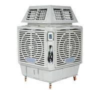 Enfriador de aire evaporativo Ventilador de aire refrigerado por agua con refrigerador industrial ruedas móviles
