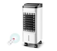 Enfriador de Aire para el hogar, humidificador evaporativo y Ventilador 3 en 1 con Tanque de Agua de 4 litros, 3 configuraciones de Velocidad, enfriamiento portátil de oscilación automática de 120°