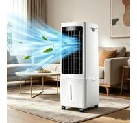 Enfriador De Aire Portátil 3 En 1, Control Remoto, 12 L, 3 Modos De Flujo De Aire, Con Control Remoto, 4 Modos, Enfriador De Aire Evaporativo De Bajo Consumo Con Temporizador De 7.5 Horas Para