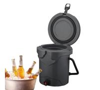 Enfriador de camping, contenedor de bebidas aislado, enfriador de bebidas con espiga, para campistas, excursionistas, amantes de la playa, picnic, eventos deportivos, pesca, conductores, viajes por