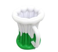 Enfriador de cerveza inflable, tubo flotante de PVC, contenedor grande portátil de 8,66 pulgadas para , playa, barbacoas y reuniones de verano al aire libre