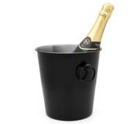 Enfriador de champán 23 cm, negro, acero inoxidable, Leopold Vienna