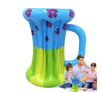 Enfriador de hielo inflable, enfriador inflable, bebida líquida inflable de PVC, contenedor de bebidas líquidas de PVC, decoraciones de hawaianas para exteriores, picnics y bebidas