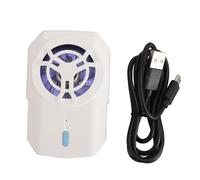 Enfriador de teléfono semiconductor Porcelana de hielo 3 engranajes Ventilador de enfriamiento de radiador silencioso inalámbrico para teléfono celular con clip retráctil de (Blanco Perla)