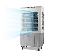 Enfriador evaporativo de 70 litros con 3 velocidades y oscilación de 120°, ventilador de aire acondicionado portátil para habitaciones grandes, uso comercial en exteriores, refrigeración silenciosa