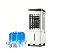 Enfriador Evaporativo Portátil Tres ajustes de Velocidad del Viento, depósito de Agua de 15 Litros, función de Temporizador para Hogar Oficina