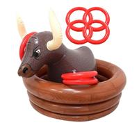 Enfriador inflable flotante: contenedor de cerveza en forma de toros, soporte de bebidas, accesorio para fiestas | Summer Pool Beach Picnic Cumpleaños Buffet Buffet Oktoberfest Suministros de fiesta