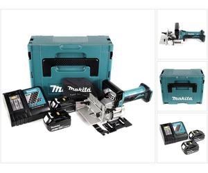 Engalletadora a batería Makita DPJ 180 RTJ, 18 V Li-Ion + 2x Baterías 5.0 Ah + Cargador + Makpac