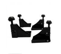 Enganches Inferiores Regulables para Mosquitera Enrollable Micel - Juego para 2 Ventanas, Color Negro