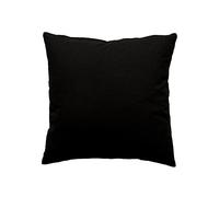 Enjoy Home Disfrute Inicio Cojín 40 x 40, 400g de algodón Negro