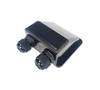 enjoy solar - Alerón de soporte de panel solar ABS (2 orificios de techo negro), ideal para autocaravanas Caravanas Barco