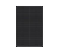 enjoy solar® Panel solar monocristalino 200W 12V con tecnología HPBC - Alta eficiencia 25%, células solares de 182mm, Full Black, ideal para autocaravana, balcones, caseta de jardín y barco