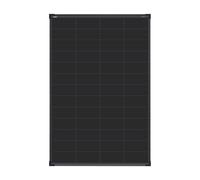 enjoy solar® Panel solar monocristalino de 200 W, 36 V, con tecnología HPBC, 25% de alta lulas solares de 182 mm, panel solar Full Black ideal para caravanas, balcones, casetas de jardín