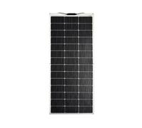 enjoy solar® Panel Solar Semiflexible Monocristalino 150W 12V ETFE, Células Solares PERC 182 * 182mm con 10 Busbars - Ideal para Autocaravana, Instalación en Balcón, Caseta de Jardín, Barco
