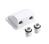 enjoy solar Pasacables ABS 2 pliegues Alerón retenedor módulo solar en color blanco, ideal para autocaravanas Caravanas Barco