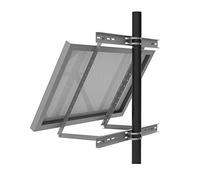 enjoy solar Soporte de aluminio ajustable con ángulo de inclinación 30° -60° para un solo panel, módulo solar, adecuado para el ancho del módulo 100-680mm (incluye tornillos y tuercas)