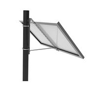 enjoy solar Soporte de poste de aluminio con ángulo de inclinación de 45° para un solo panel, módulo solar, adecuado para el ancho del módulo 100-670mm (incluye tornillos y tuercas)