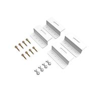 enjoy solar Soporte en Z de aluminio de 100 mm para módulos solares enmarcados, apto para todos los anchos de módulo (incluye tornillos y tuercas)