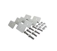 enjoy solar Soporte en Z de aluminio de 50 mm para módulos solares enmarcados, apto para todos los anchos de módulo (incluye tornillos y tuercas)