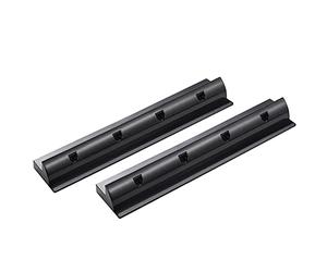 enjoysolar®Panel solar ABS de 550 mm sujetando el soporte del spoiler en negro, ideal para autocaravanas caravanas barco